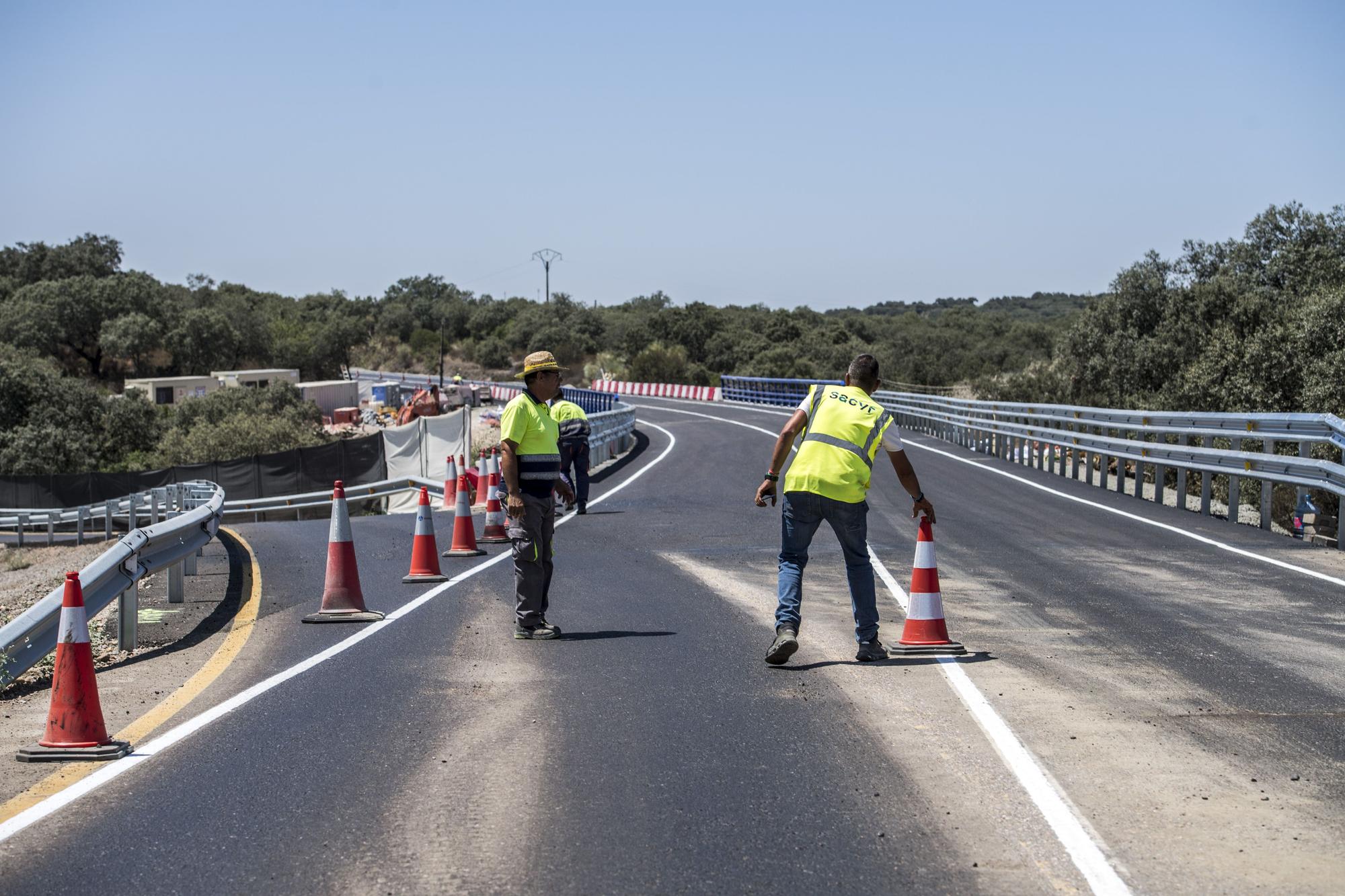 El nuevo puente de la N-523 entre Cáceres y Badajoz ya está abierto al tráfico