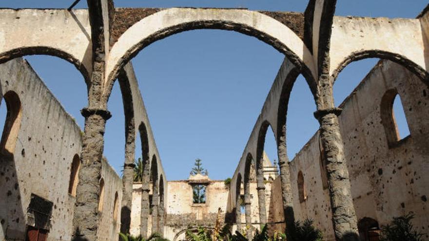 Las ruinas de San Agustín, en el casco de La Laguna.