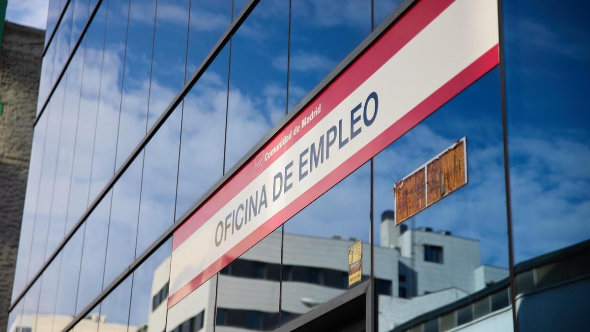 Una oficina del SEPE de la calle Miguel Yuste, en Madrid.