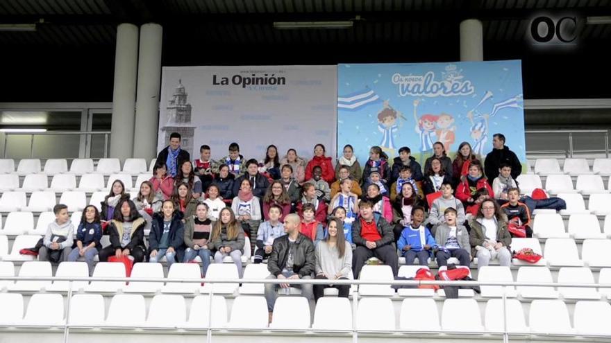 Os Nosos Valores - Escolas 110% Branquiazuis | Visita de alumnos del CEIP Fernández Latorre a Abegondo