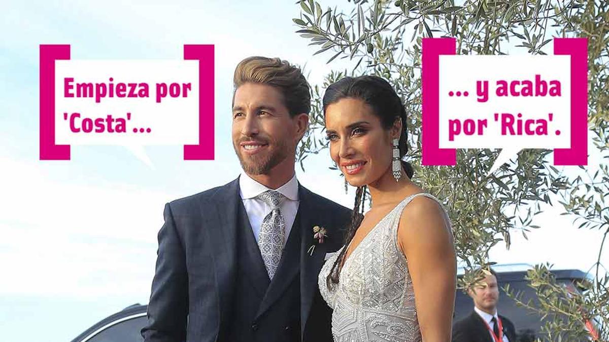Sergio Ramos y Pilar Rubio el día de su boda