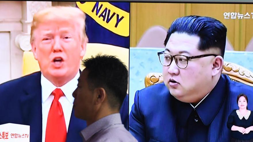Donald Trump y Kim Jong Un.