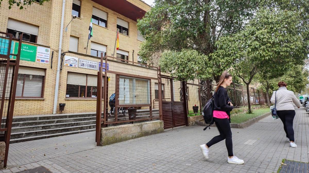 Instituto San Fernando, el más demandado de Badajoz.