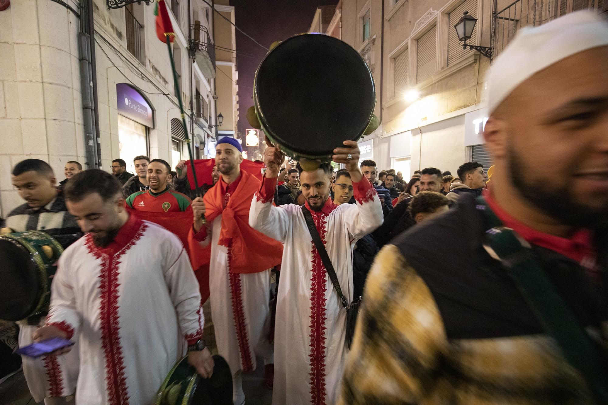 Galeria: Celebració a Marroc de la victòria sobre Espanya