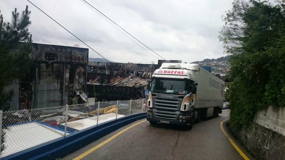 Primeros movimientos en Fandicosta tras el incendio // G.N.