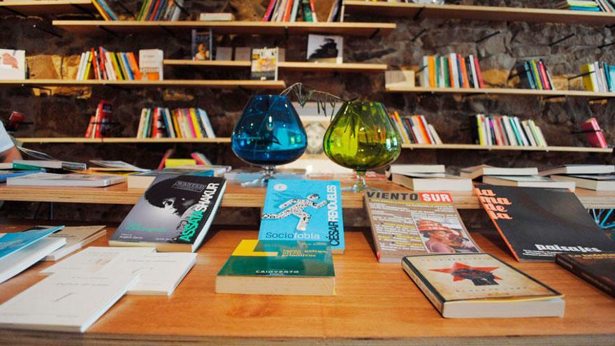 Librería-cafetería Linda Rama, en la Ciudad Vieja de A Coruña.