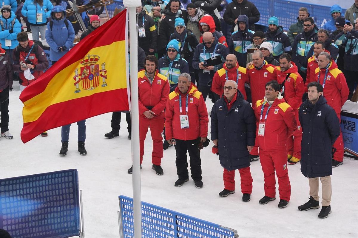 Bernat Clarella, junto a Alejandro Blanco en los JJOO de invierno