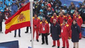 Bernat Clarella, junto a Alejandro Blanco en los JJOO de invierno