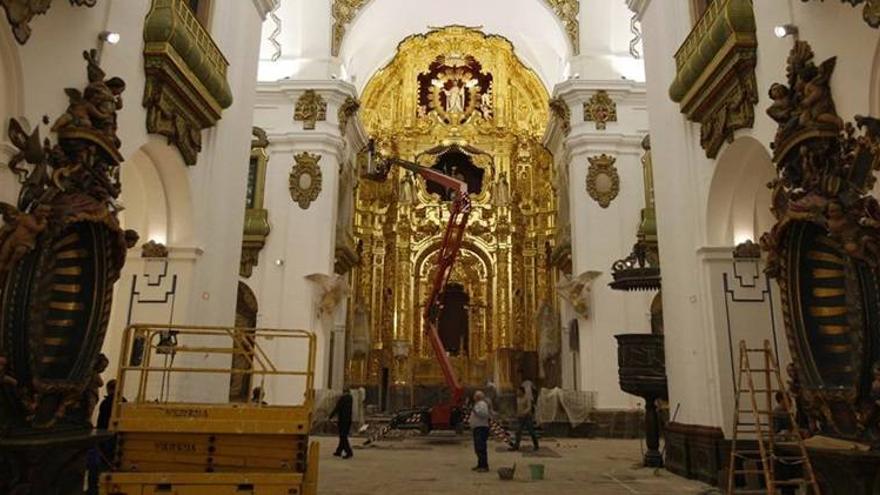 La restauración del retablo de la Merced concluirá en diciembre