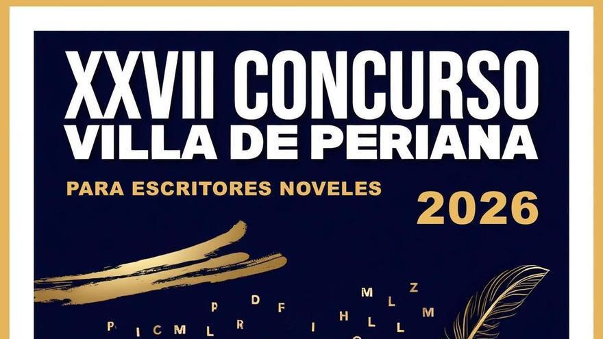 Abren el plazo para presentar las obras al XXVII Concurso Villa de Periana para escritores noveles
