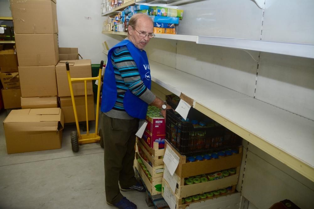 El Banco de Alimentos de Pontevedra, bajo mínimos