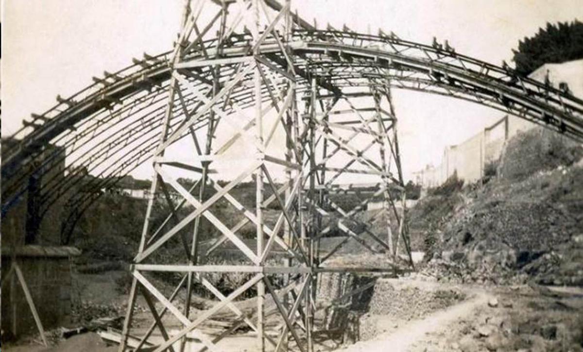 Construcción del puente Galcerán.