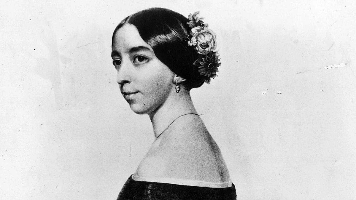 Pauline Viardot,  | PAULINE VIARDOT EN VARIOS MOMENTOS DE SU VIDA. FUE UNA DE LAS MUJERES MÁS RETRATADAS DE SU ÉPOCA POR MULTITUD DE ARTISTAS. A LA IZQUIERDA UNA DE SUS ÚLTIMAS FOTOGRAFÍAS ANTES DE SU MUERTE EN 1910.