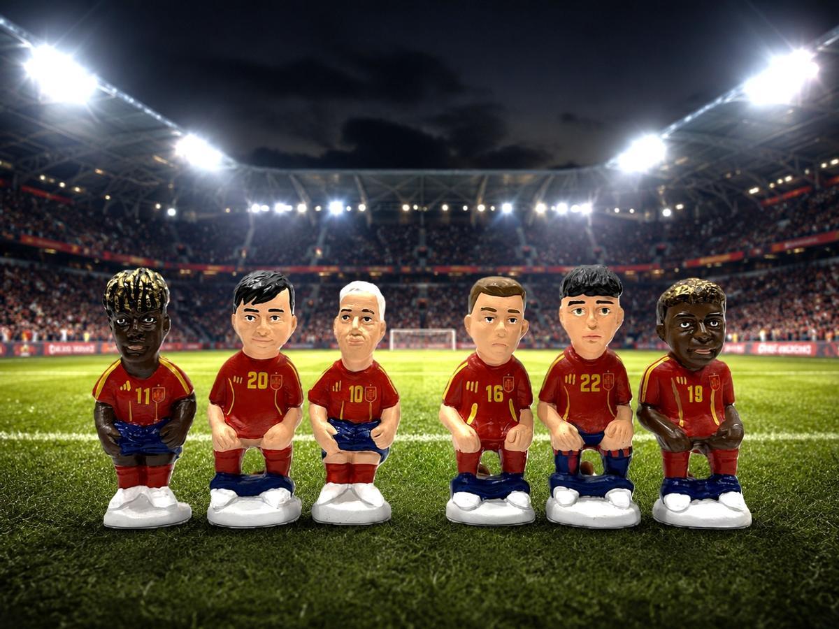 Nous caganers de la selecció espanyola.