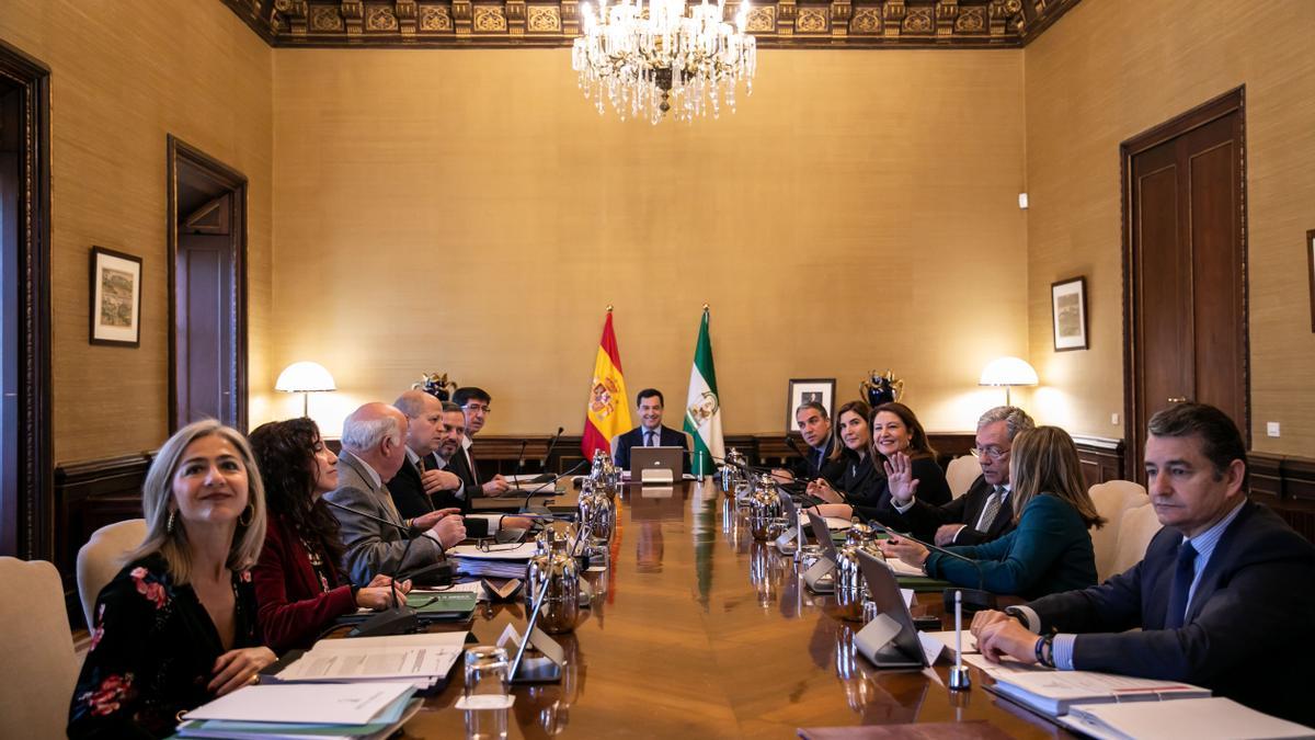 Foto de archivo del Consejo de Gobierno de la Junta de Andalucía presidido por Juanma Moreno.