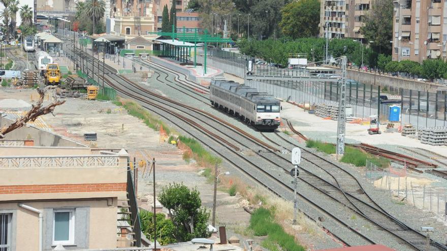 Estación del Carmen en obras por el soterramiento del AVE.