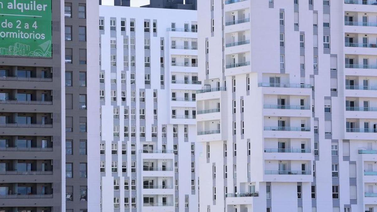 Viviendas de alquiler en el barrio valenciano de Turianova, situado junto a La Fe.