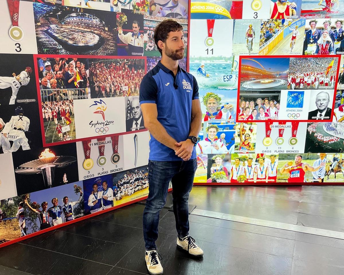 Alejandro Montalvo, en las instalaciones del COE para recibir el premio.
