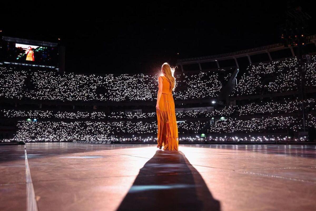 Taylor Swift en su concierto en Buenos Aires.