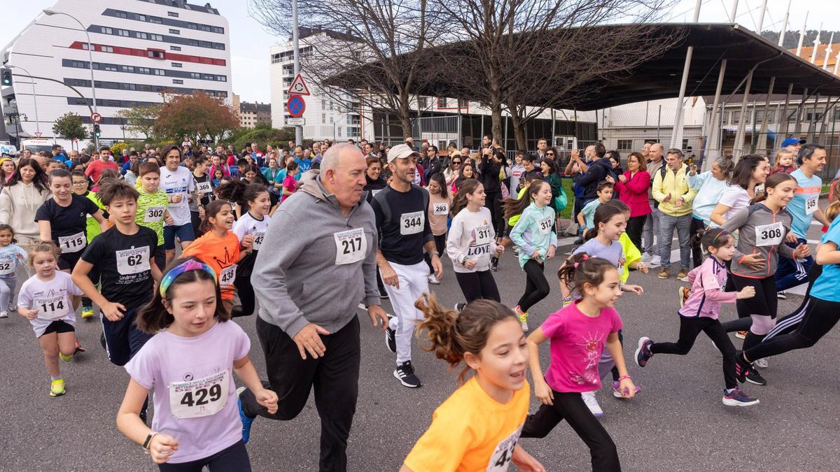 La carrera solidaria del pasado año en La Corredoria.