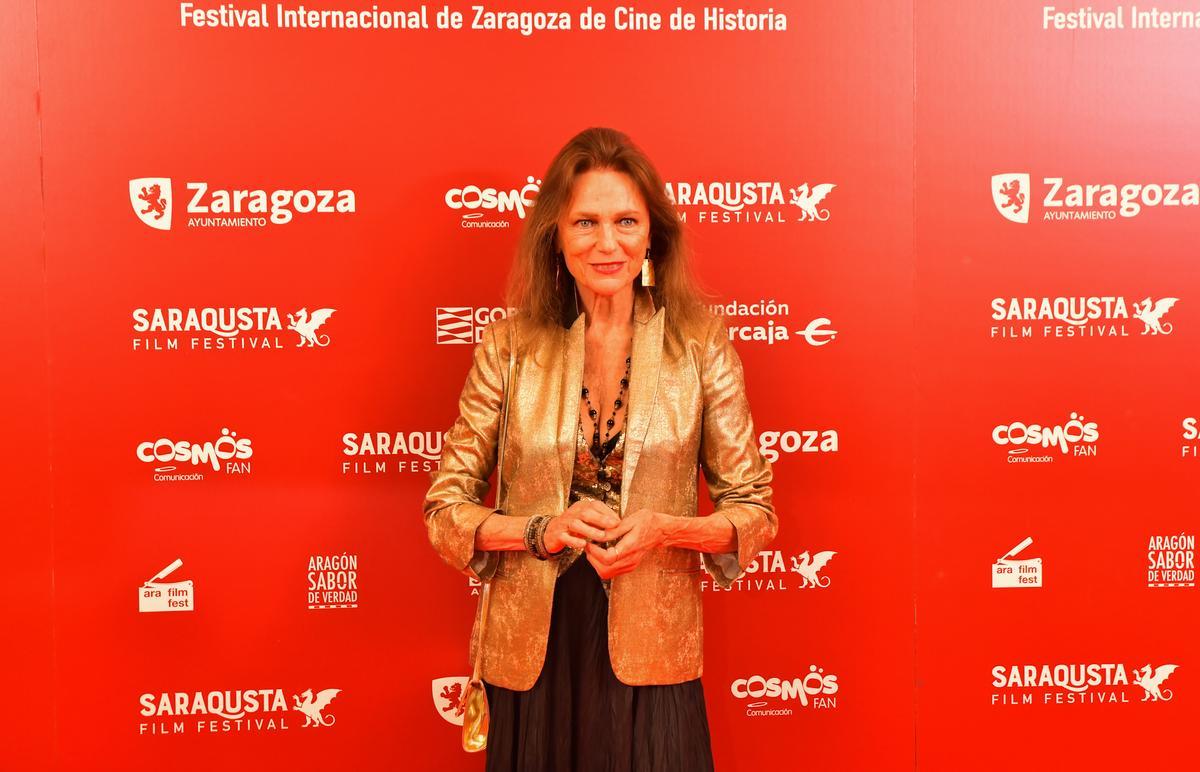Jacqueline Bisset, este viernes en la gala de clausura del Saraqusta Film Festival.
