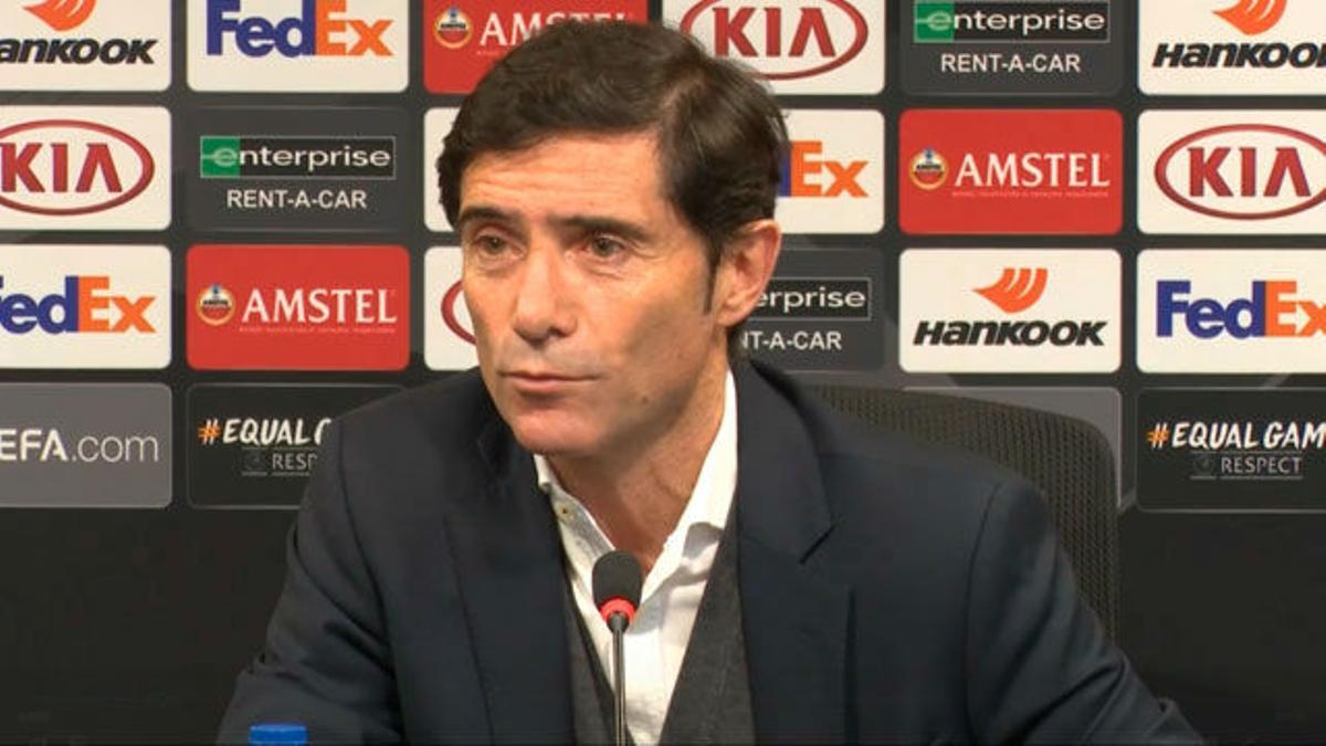 Marcelino, orgulloso de su equipo