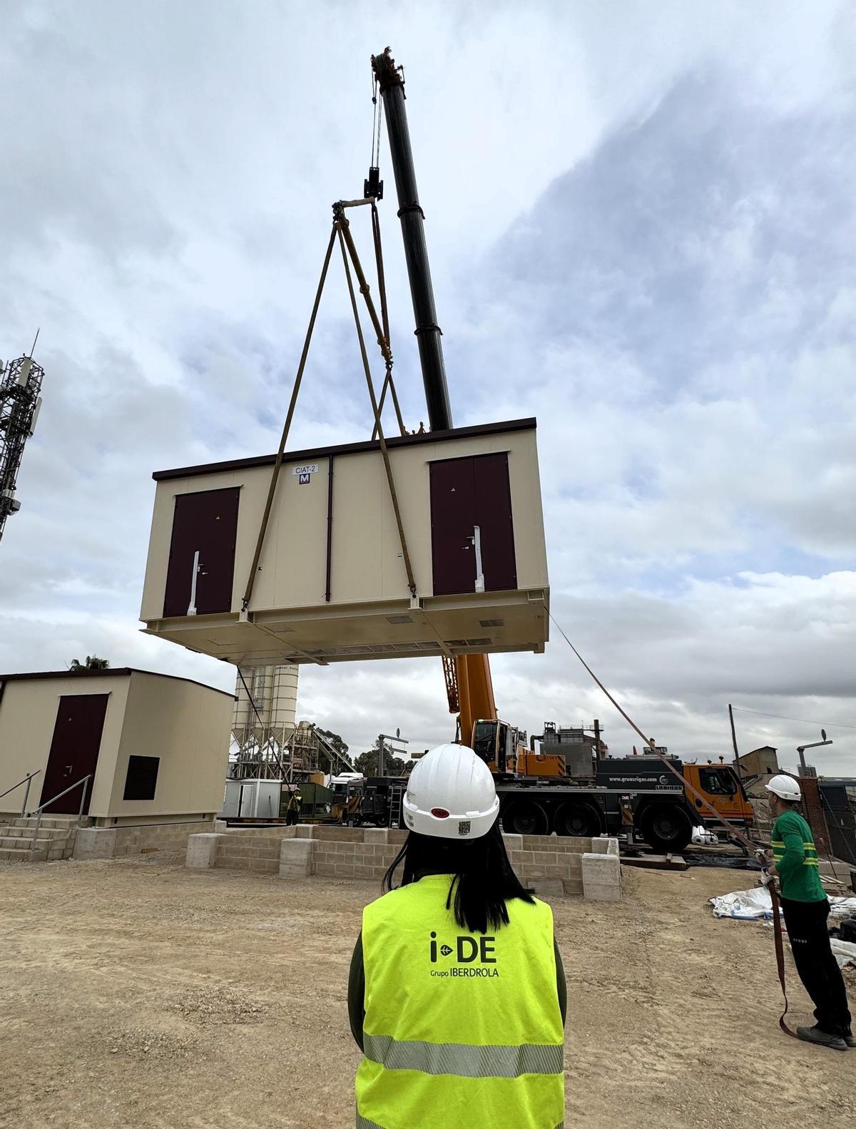 Un momento de la instalación de las nuevas infraestructuras.