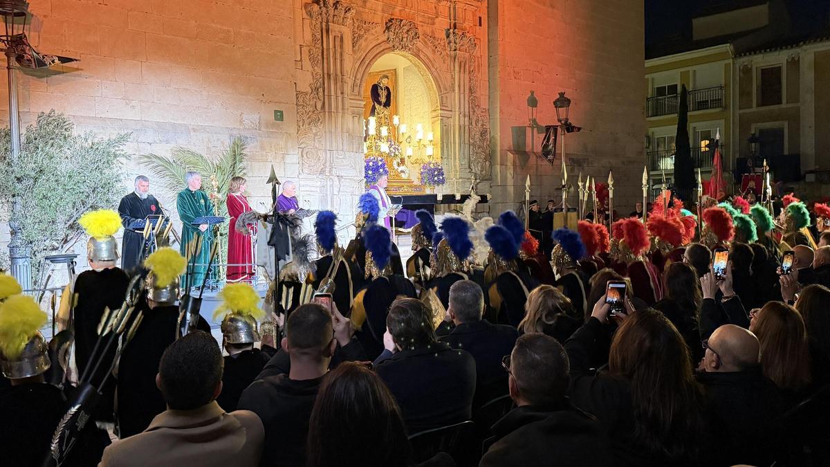 El momento culminante llegó con la interpretación del tradicional diálogo que precede a la captura de Jesús