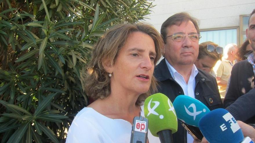 Teresa Ribera avanza que &quot;en breve&quot; el Gobierno podría devolver los terrenos de la central nuclear de Valdecaballeros