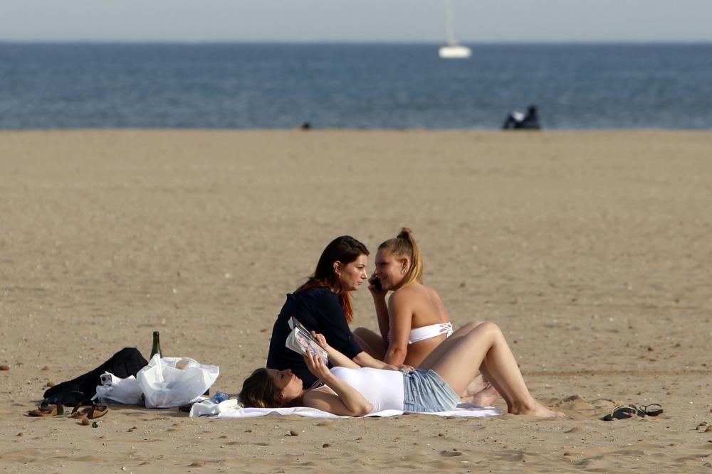 Calor en pleno enero en València