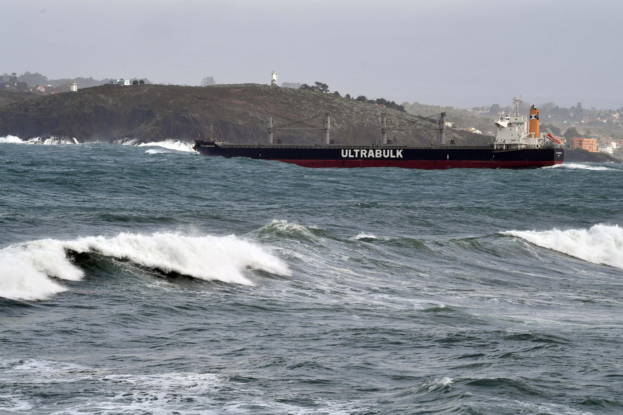 La borrasca 'Bella' azota A Coruña