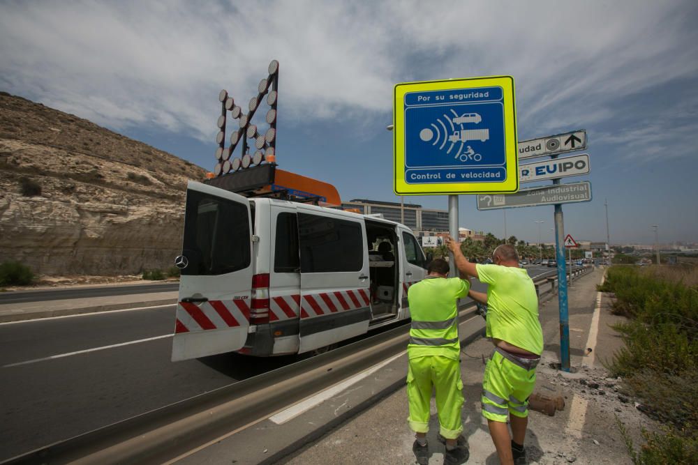 Alicante ya tiene radares en la avenida de Elche