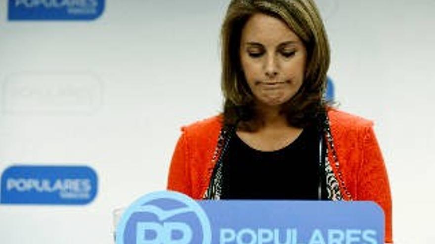 Arantza Quiroga dimite como presidenta del PP vasco