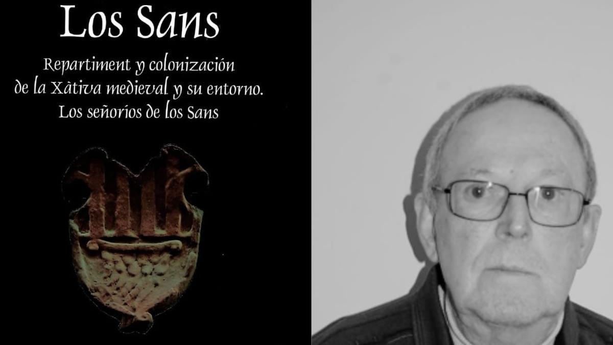 El autor y el libro sobre Los Sans en Xàtiva.