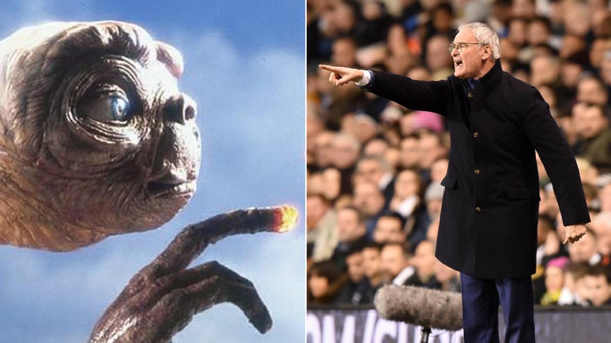 Ranieri comparó, en tono jocoso, las opciones de su Leicester en la Premier con el regreso de ET a la Tierra