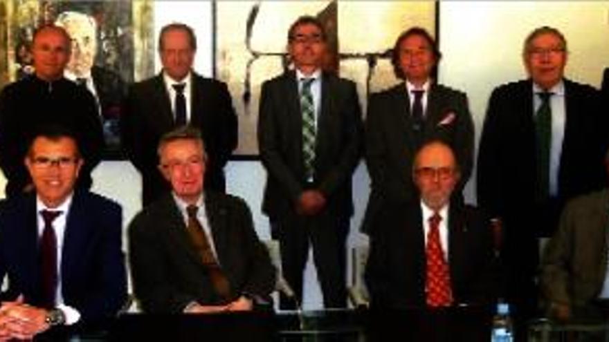 Representants de la Mútua General de Catalunya i del Montepio de Conductors