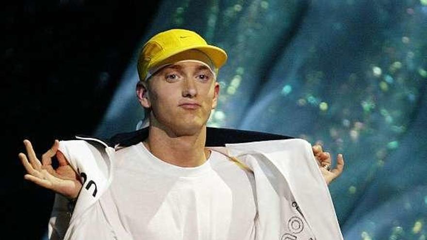 Eminem, en una ceremonia de MTV en 2018. // Timothy A. Clary