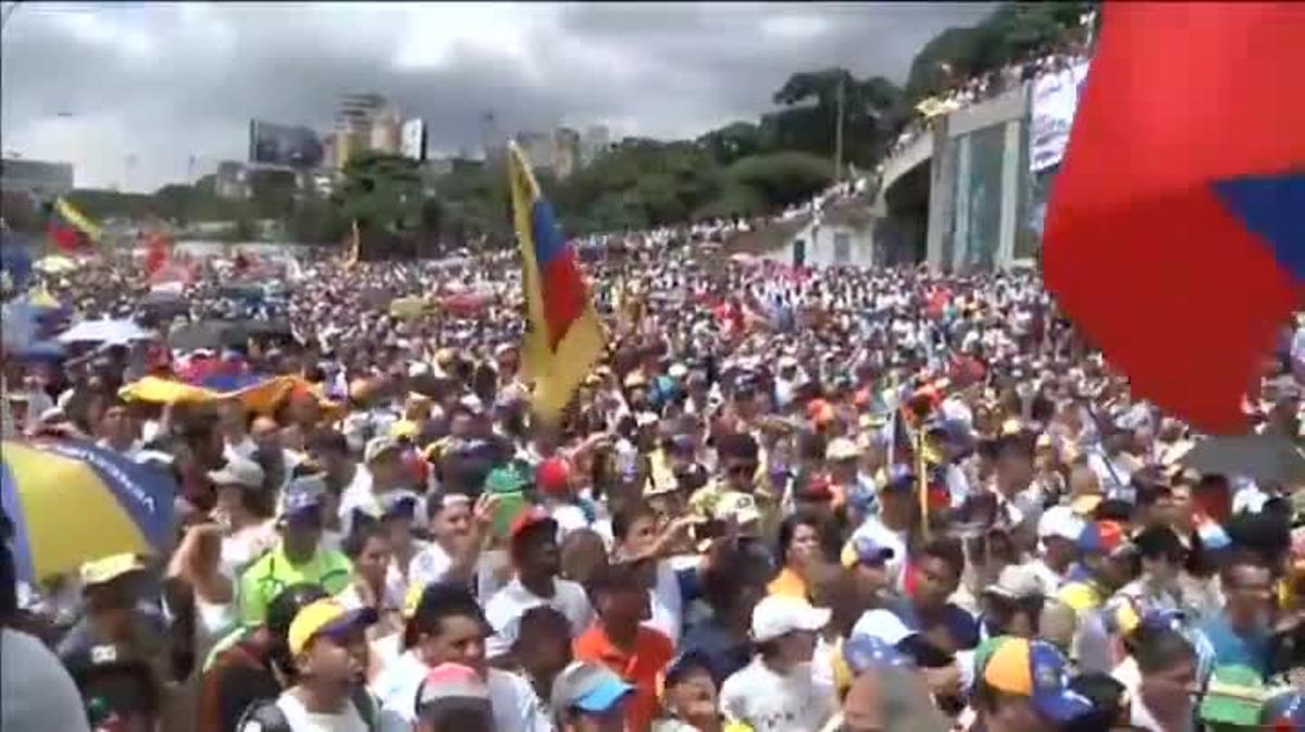 Protestes a Veneçuela contra Nicolás Maduro.
