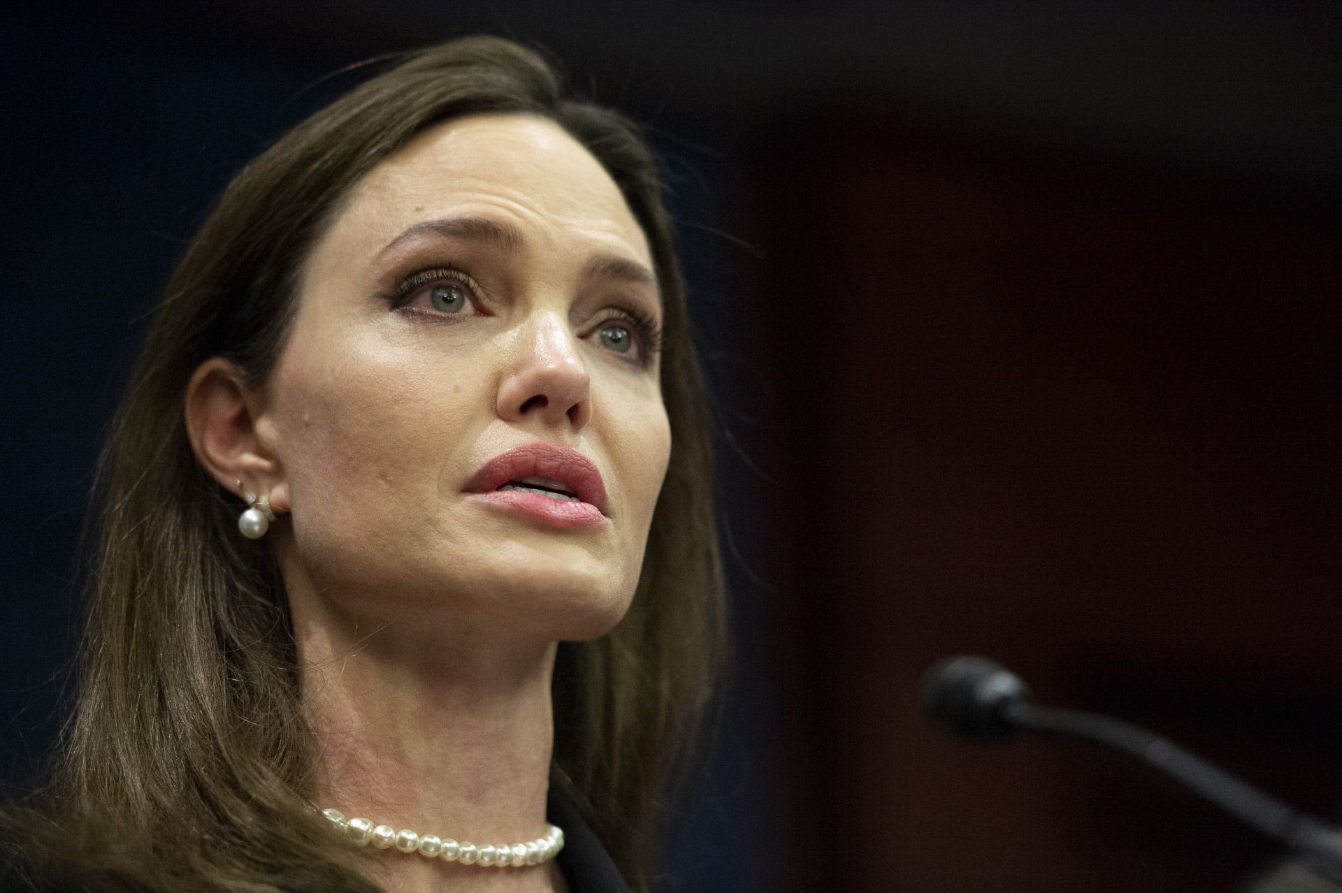 Angelina Jolie en un acto en el Capitolio de Estados Unidos.