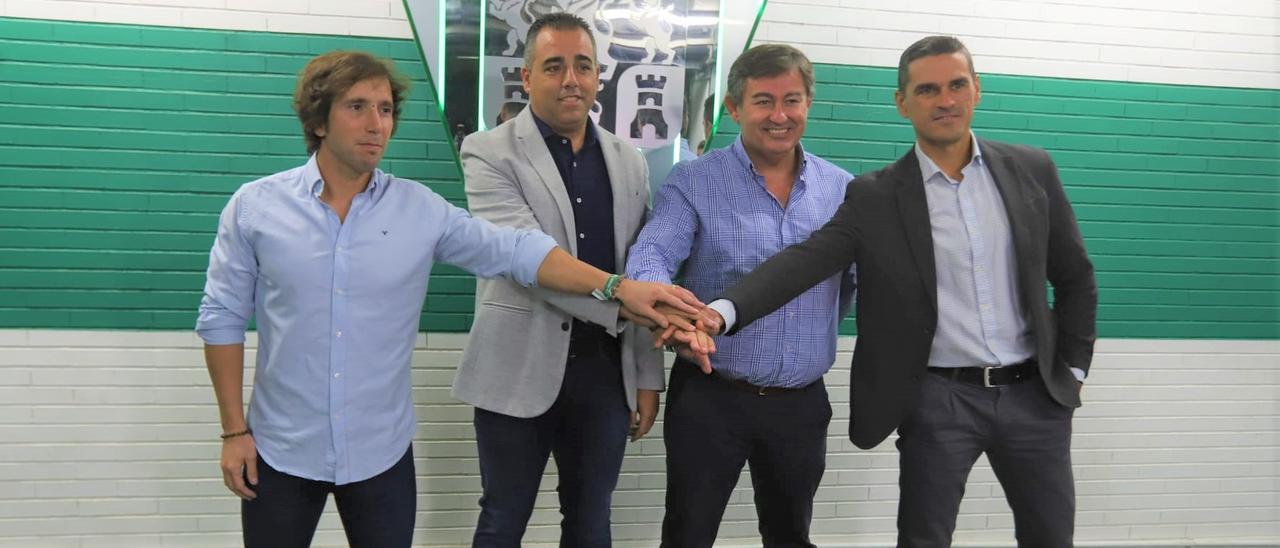 Cámara, Crespo, González Calvo y Juanito, hoy en El Arcángel.