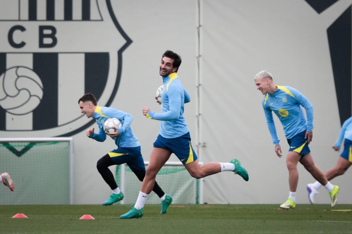 Ferran Torres, en pleno esprint, recuperado ya de su lesión.