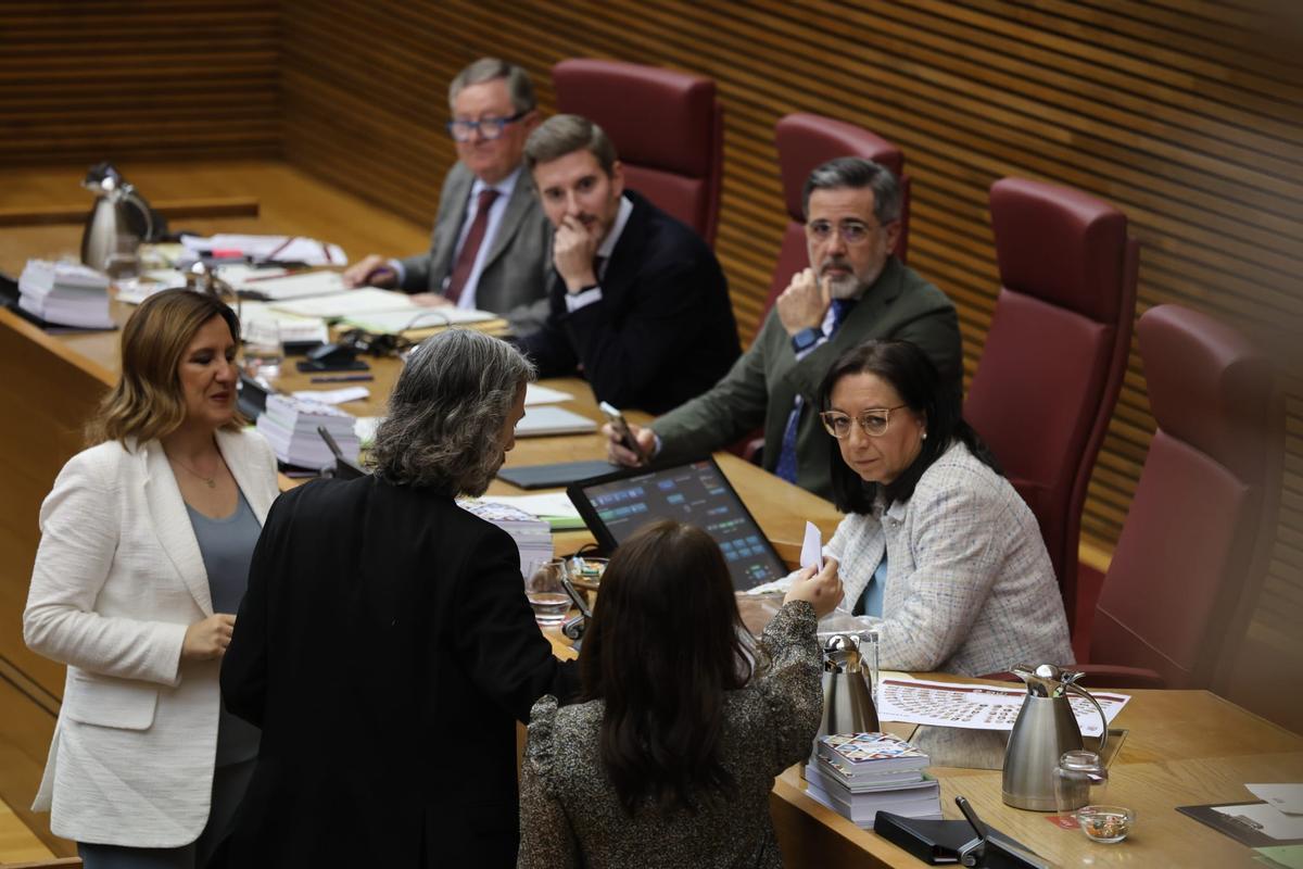 Los diputados de las Corts votan la elección de la nueva vicepresidenta segunda de las Corts.