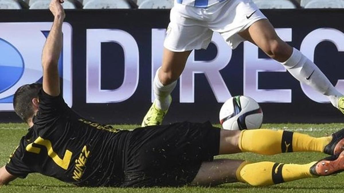 Viera, durante un amistoso este verano ante el Málaga