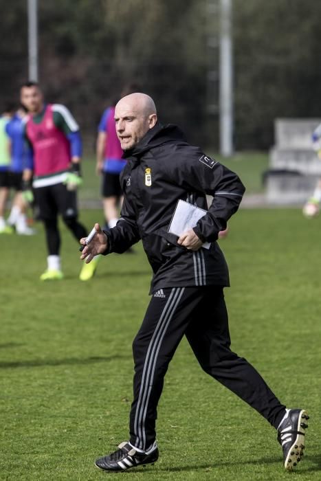 Entrenamiento del Real Oviedo en El Requexón