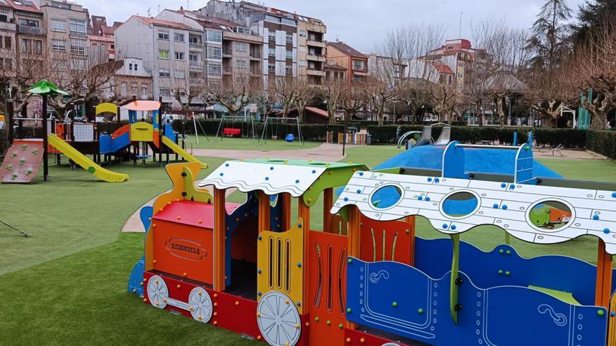 El parque de la alameda de Redondela se inspira en la tradición ferroviaria