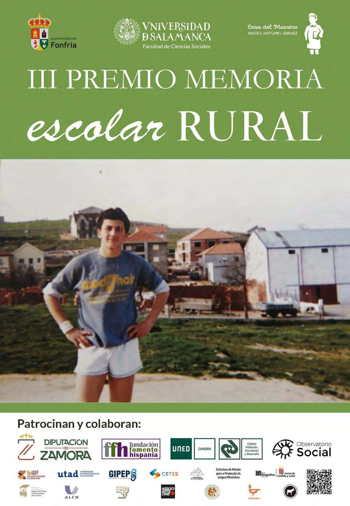 La fotografía que preside el cartel de esta convocatoria pertenece al relato ganador del II Premio Memoria Escolar Rural, de Fernando Jorge Gonçalves Afonso, ambientado en Sendim.