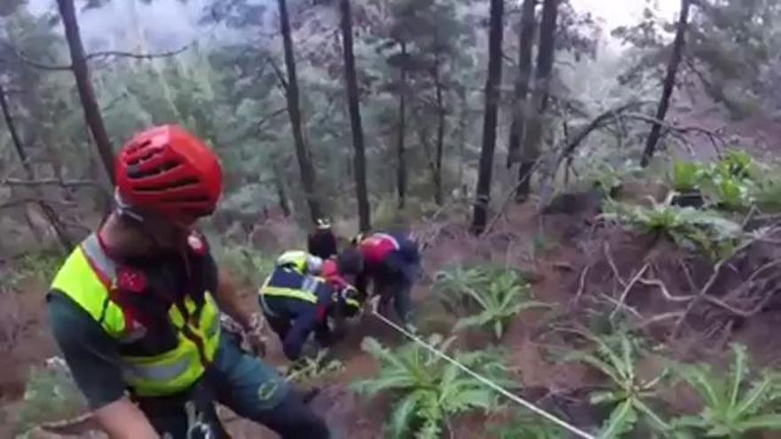 Rescate de un parapentista en Tenerife