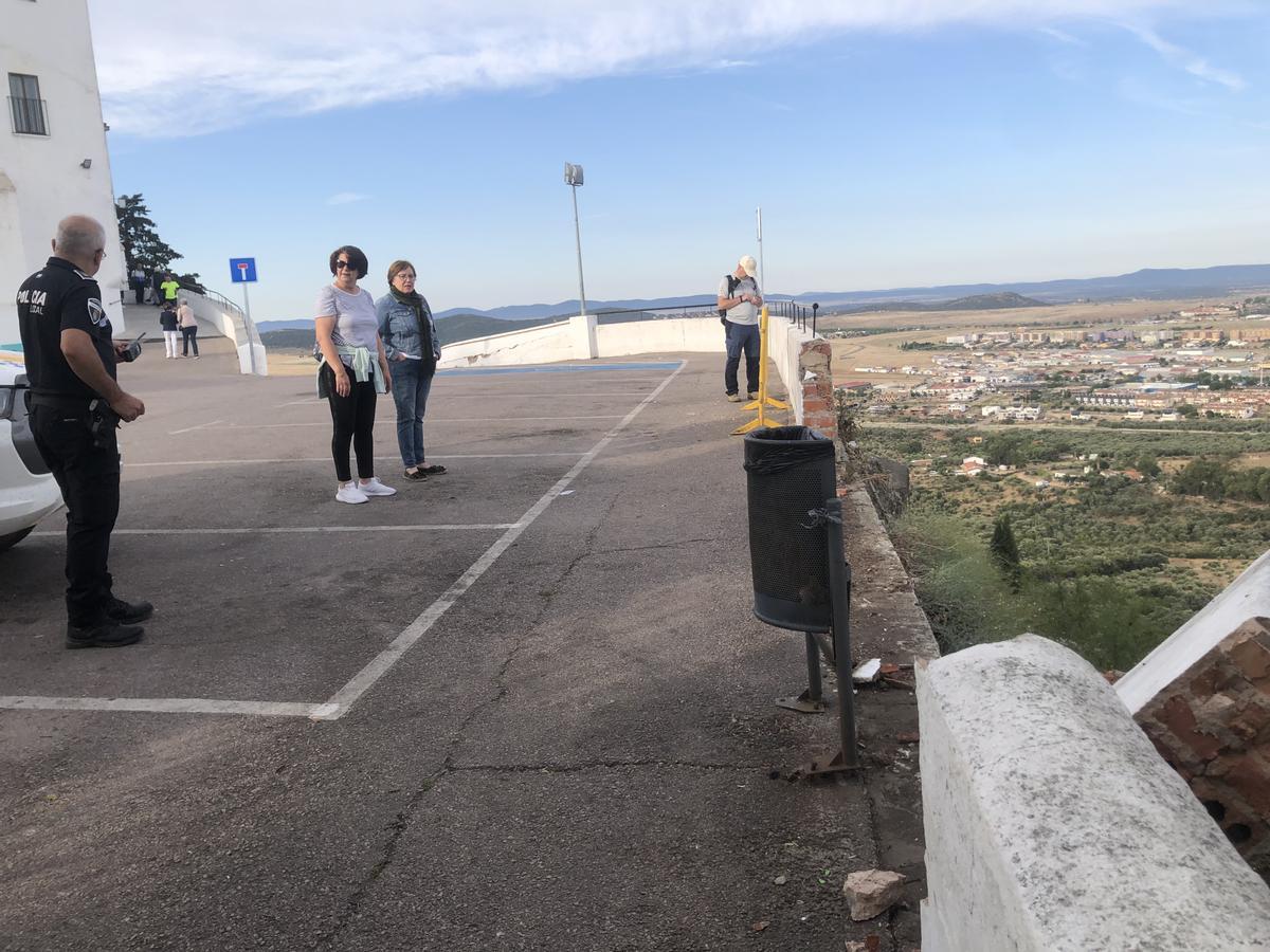 Imagen de la caída del muro el pasado 16 de mayo.