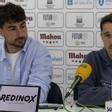 Pablo Crespo y Samu Rodríguez, durante la rueda de prensa.