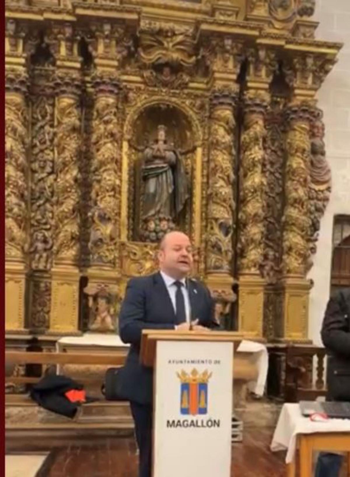 Chueca, alcalde de Magallón. |